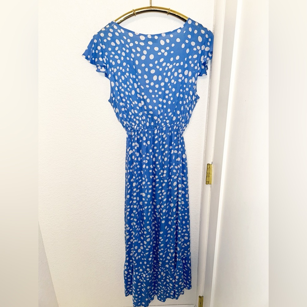 TIARE HAWAII The Blake high-low V-neck tie front dress in Bambi Print SZ: medium - Picture 11 of 16